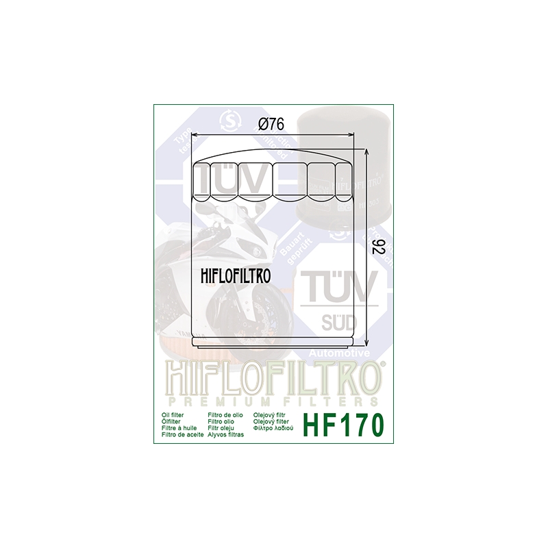 Filtru de ulei HIFLOFILTRO Negru