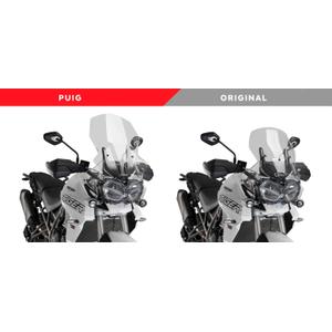Parbriz PUIG TOURING 9656H smoke pentru TRIUMPH Tiger 800 / Sport 2018-2019