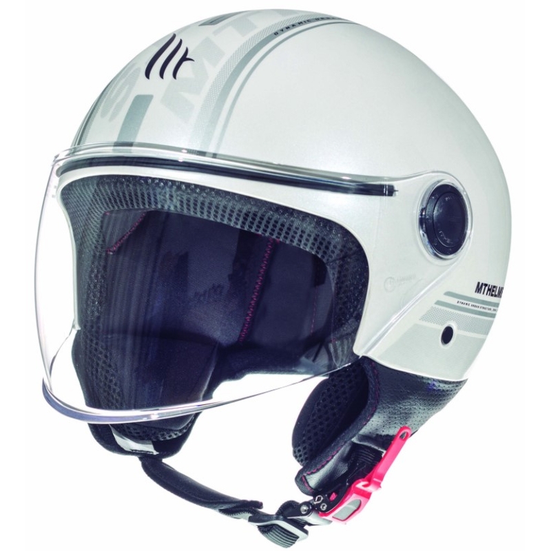 Casca de motocicletă deschisă MT Street Entire White Vânzarea lichidare