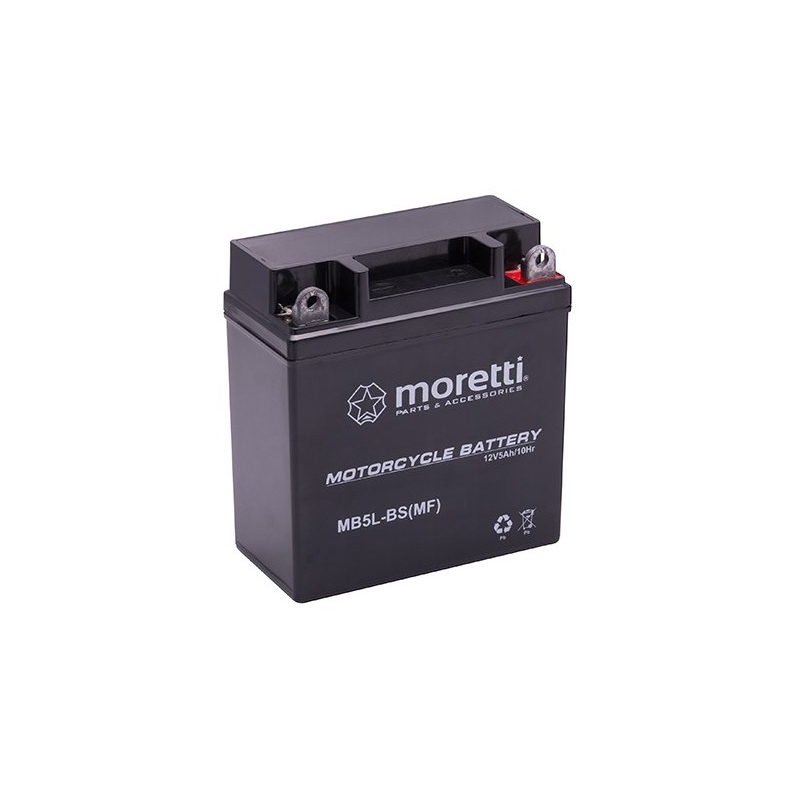 Moretti MB5L-BS baterie gel fără întreținere, 12V 5Ah lichidare