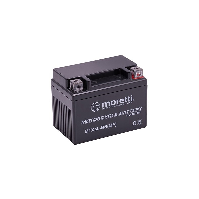 Moretti MTX4L-BS baterie gel fără întreținere, 12V 4Ah