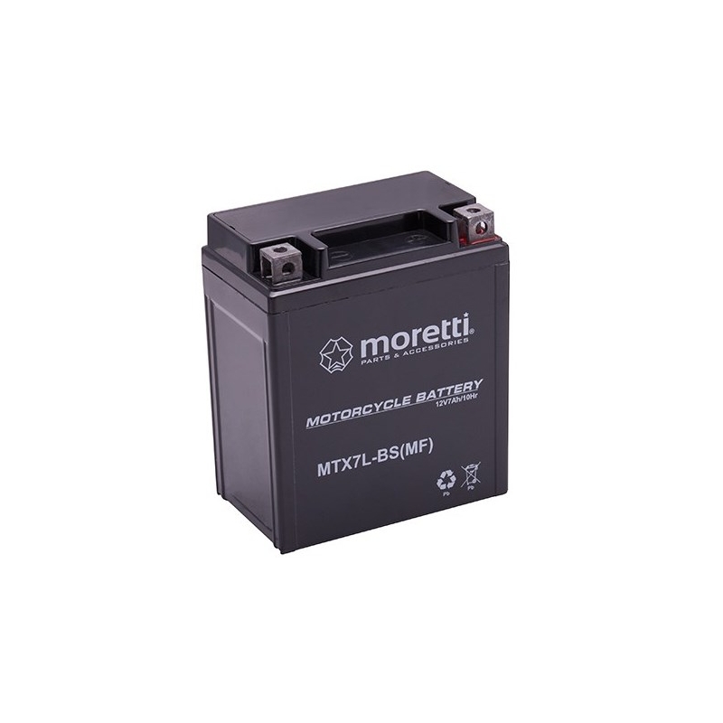 Moretti MTX7L-BS baterie gel fără întreținere, 12V 7Ah