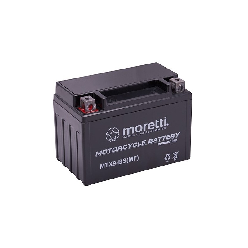 Moretti MTX9-BS baterie gel fără întreținere, 12V 8Ah