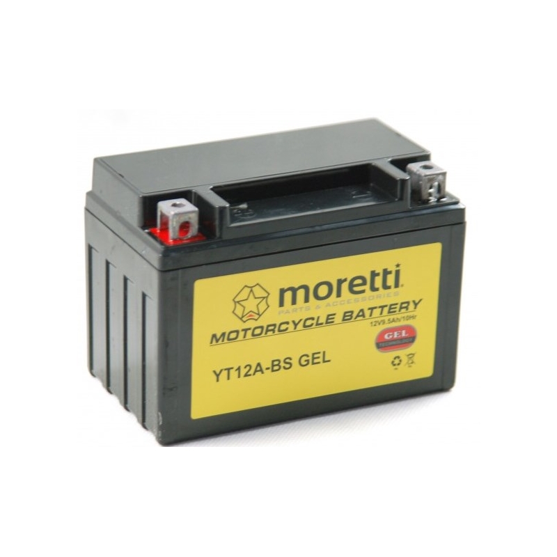 Moretti MT12A-BS baterie gel fără întreținere, 12V 9,5Ah