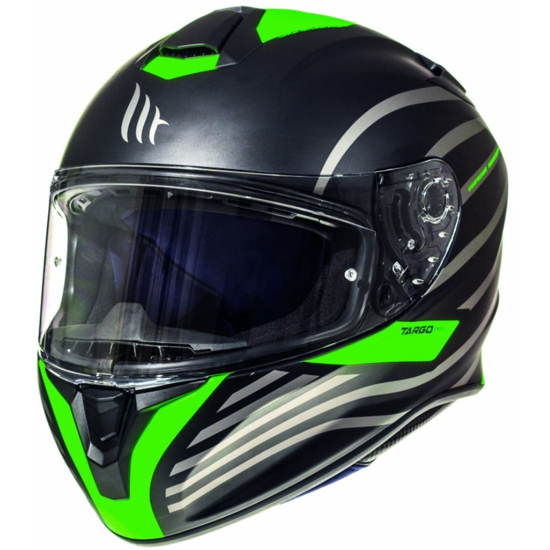 MT Targo Doppler verde fluo verde mată integrală cască de motocicletă lichidare
