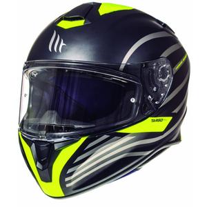 Cască de motociclist MT Targo Doppler galben fluo mată integrală pentru motociclete výprodej
