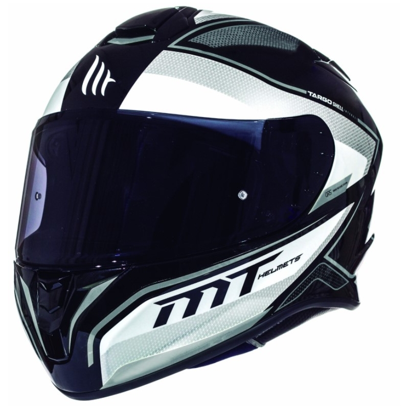 MT Targo Interact cască de motociclist integrală albă-gri