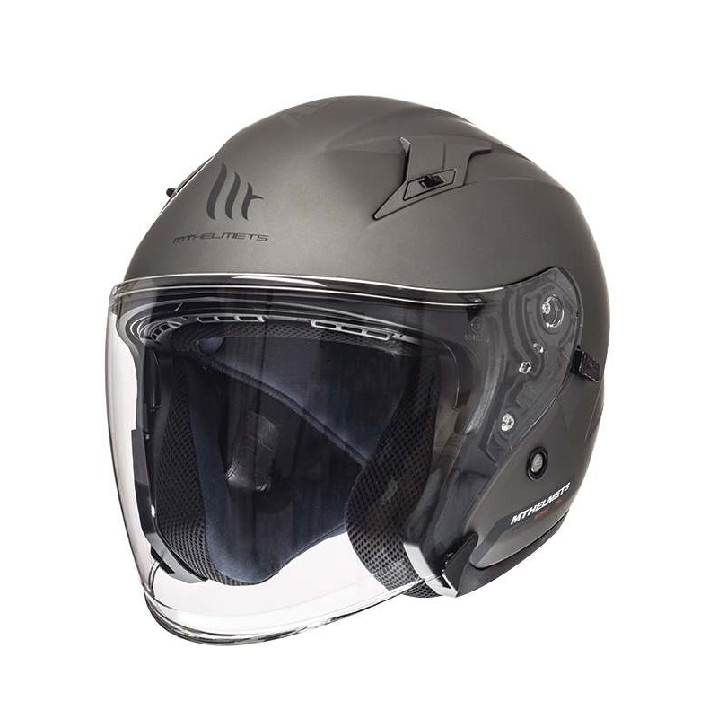 Cască de motocicletă Open MT Avenue SV Titanium Matte Vânzare lichidare