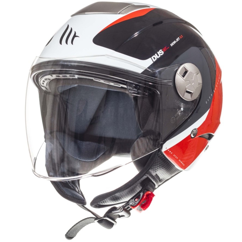 MT City Eleven SV Spark Spark negru-alb-roșu deschis casca de motocicletă lichidare