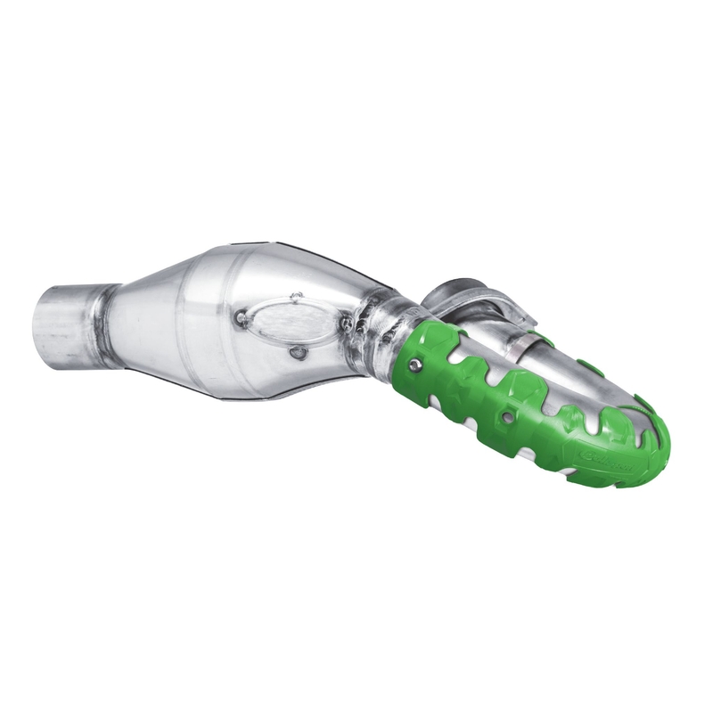 Exhaust head pipe guard POLISPORT ARMADILLO lung verde