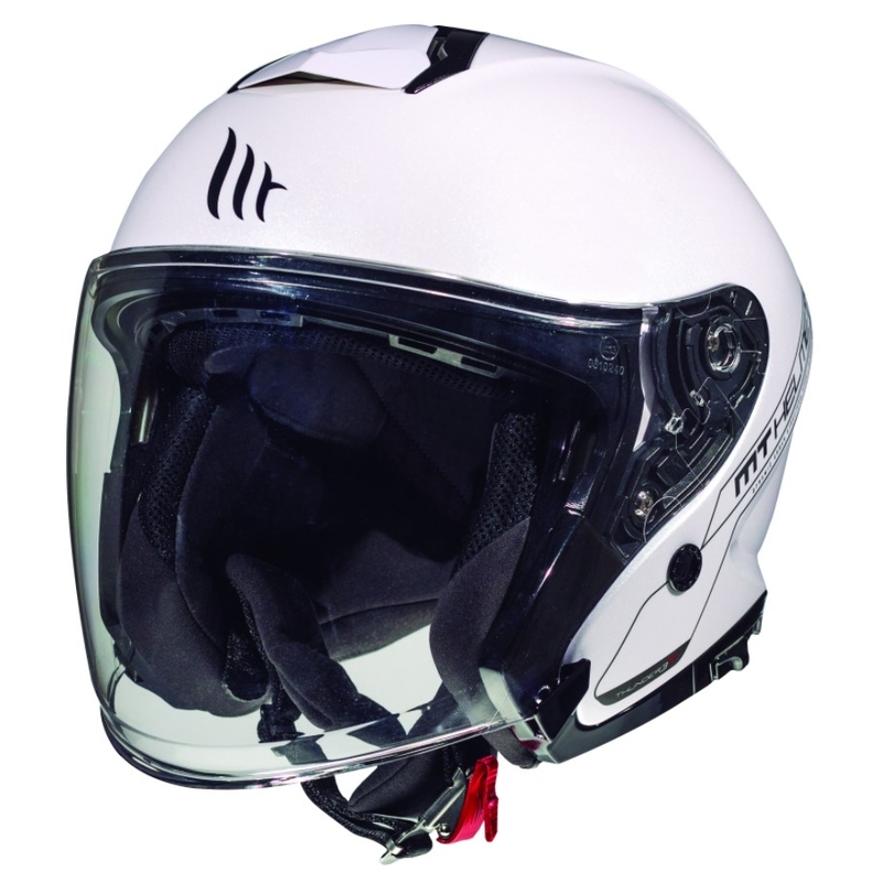 Cască de motocicletă deschisă MT Thunder SV Jet alb