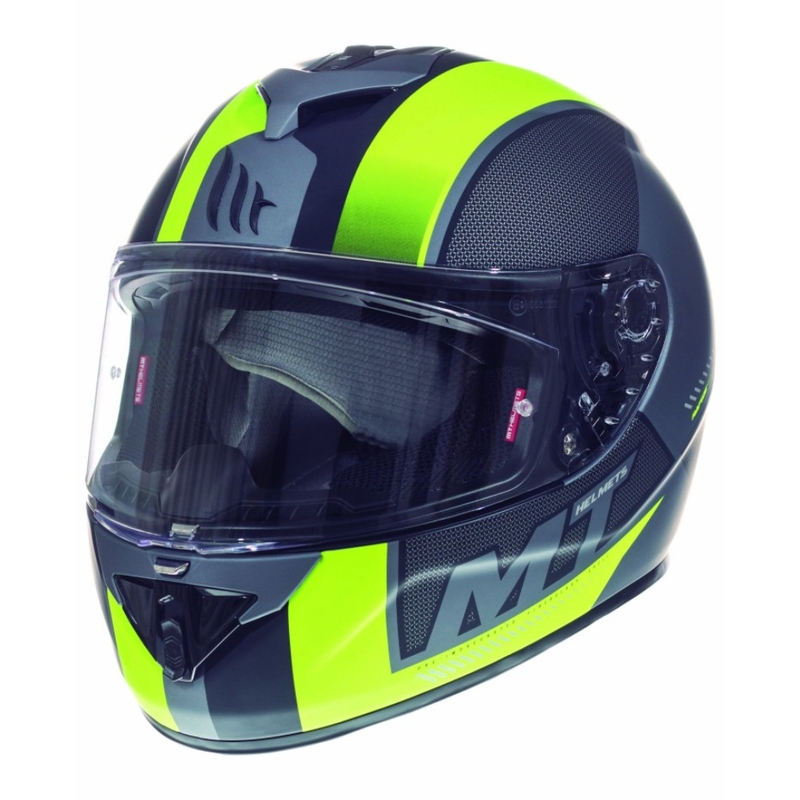 MT Rapide Overtake cască de motocicletă integrală negru mat-fluo galben