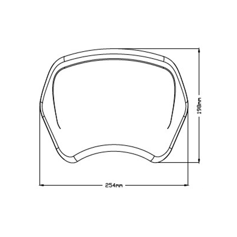 Parbriz PUIG FRONTAL PLATE matt black