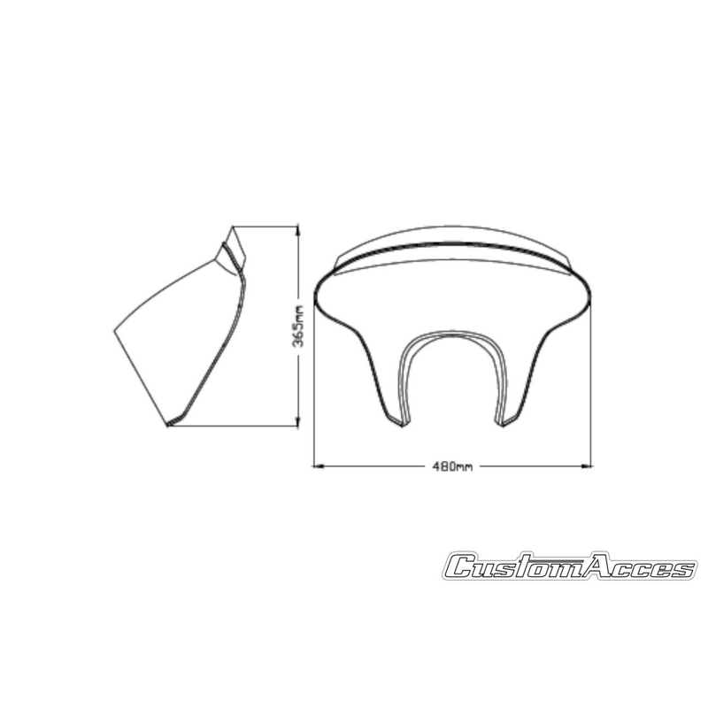 Parbriz PUIG BATWING SML transparent standard