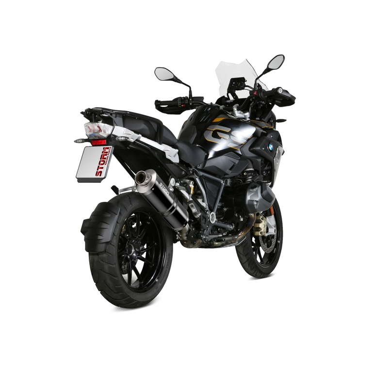 Evacuare STORM OVAL negru otel pentru BMW R 1250 GS 2019-2023, BMW R 1250 GS Adventure 2019-2023