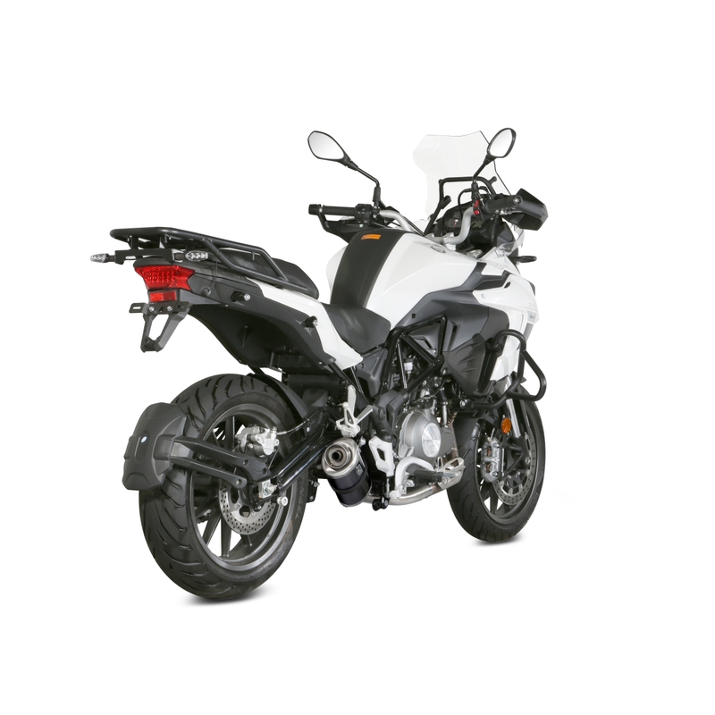 Evacuare STORM OVAL negru otel pentru BENELLI TRK 502 2017-2025