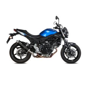 Evacuare STORM OVAL negru otel pentru SUZUKI SV 650 / S 2016-2024, SUZUKI SV 650 X 2016-2024