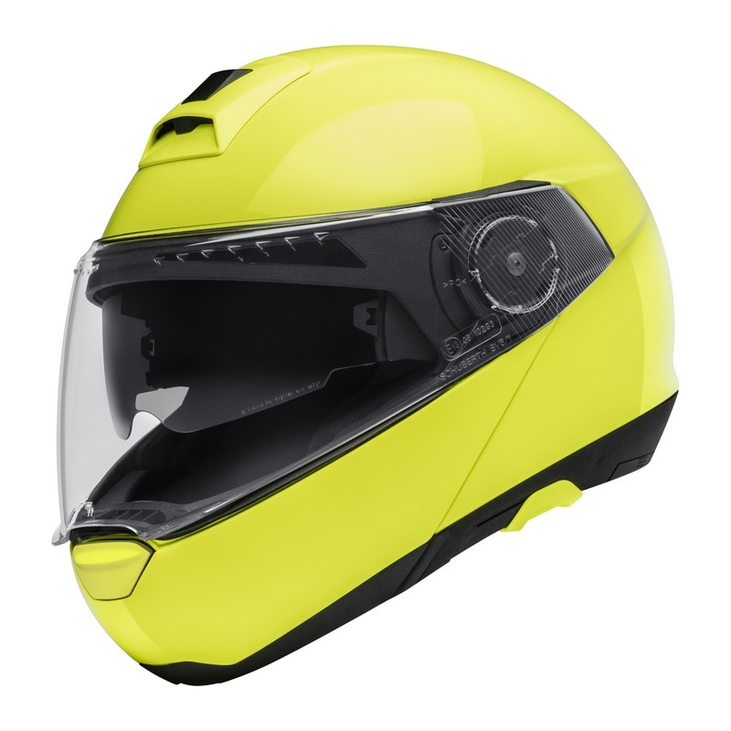 Schuberth C4 C4 galben fluo tip-up casca de motocicletă lichidare