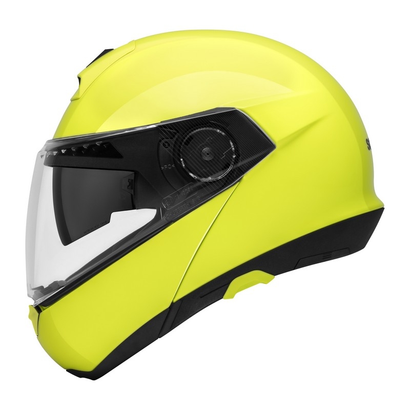 Schuberth C4 C4 galben fluo tip-up casca de motocicletă lichidare