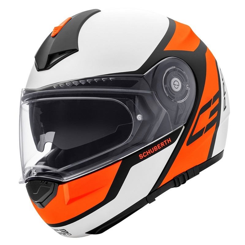 Schuberth C3 Pro Echo Echo fluo portocaliu  cască de basculare lichidare
