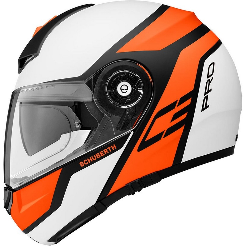 Schuberth C3 Pro Echo Echo fluo portocaliu  cască de basculare lichidare