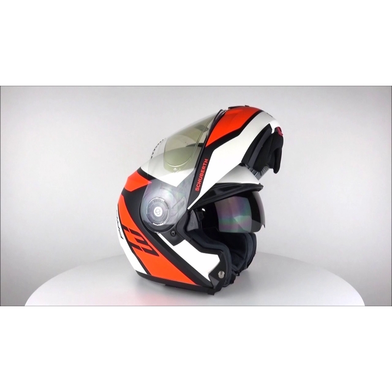 Schuberth C3 Pro Echo Echo fluo portocaliu  cască de basculare lichidare