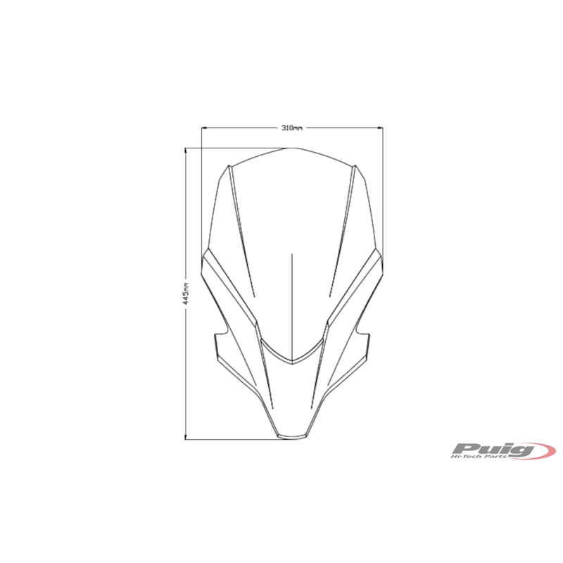 Parbriz PUIG NEW. GEN TOURING dark smoke