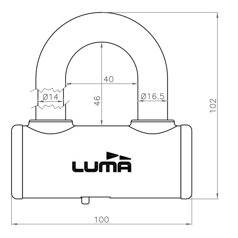 Lock LUMA ESCUDO PROCOMBI galben