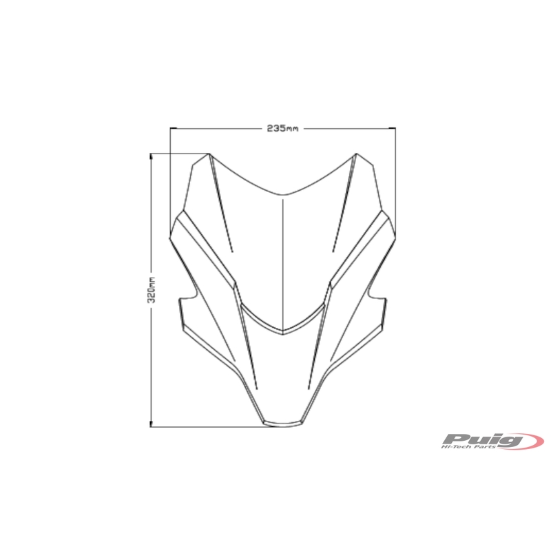 Parbriz PUIG NEW GEN. SPORT Rosu