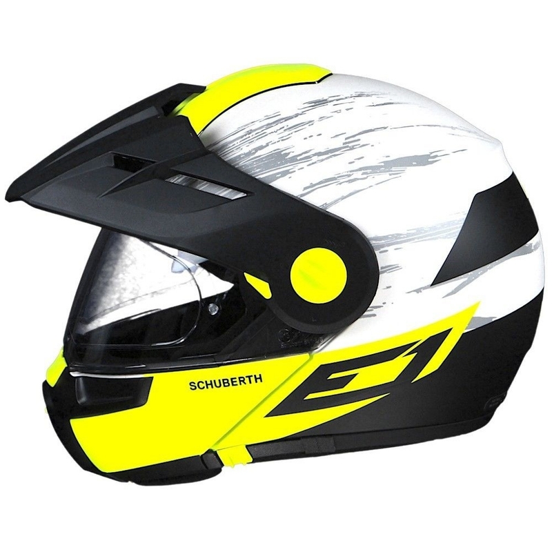 Schuberth E1 galben fluo galben Enduro casca  basculantă lichidare
