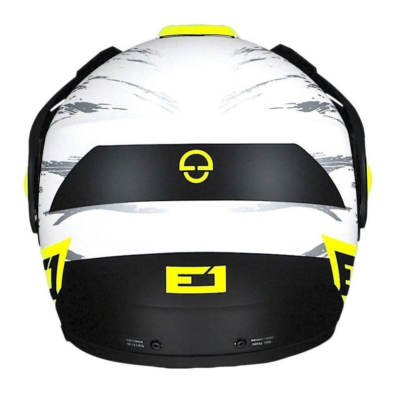 Schuberth E1 galben fluo galben Enduro casca  basculantă lichidare