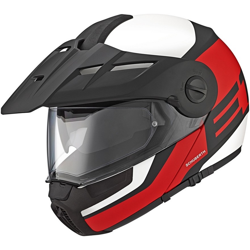 Schuberth E1 roșu Enduro tip-up casca lichidare