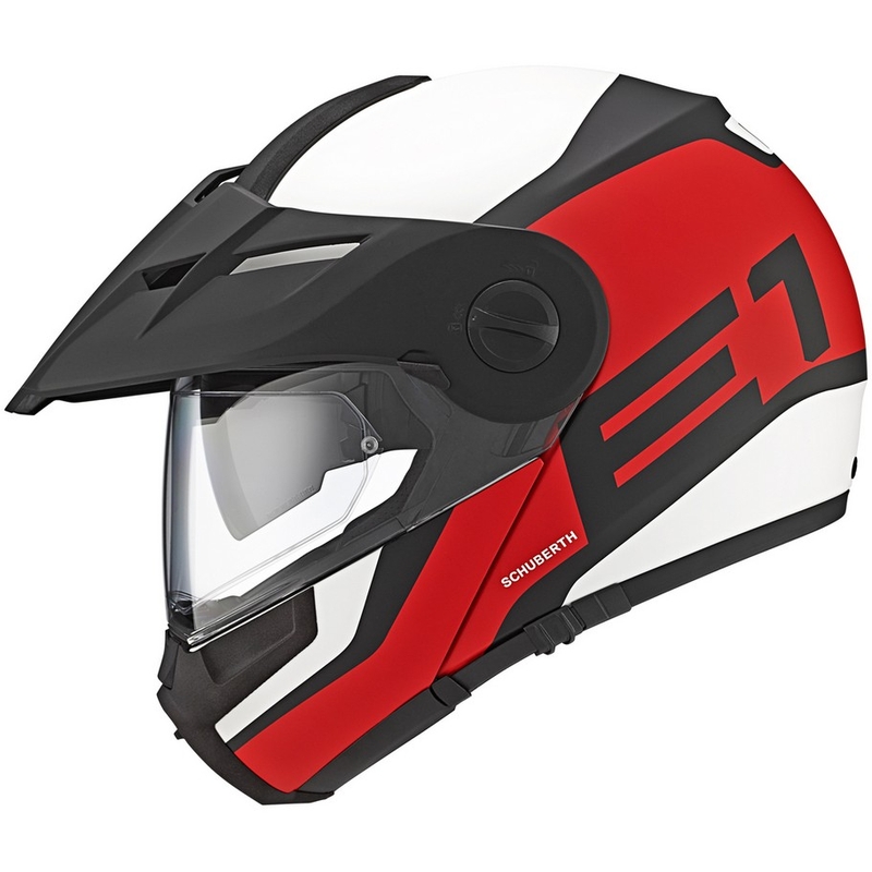 Schuberth E1 roșu Enduro tip-up casca lichidare