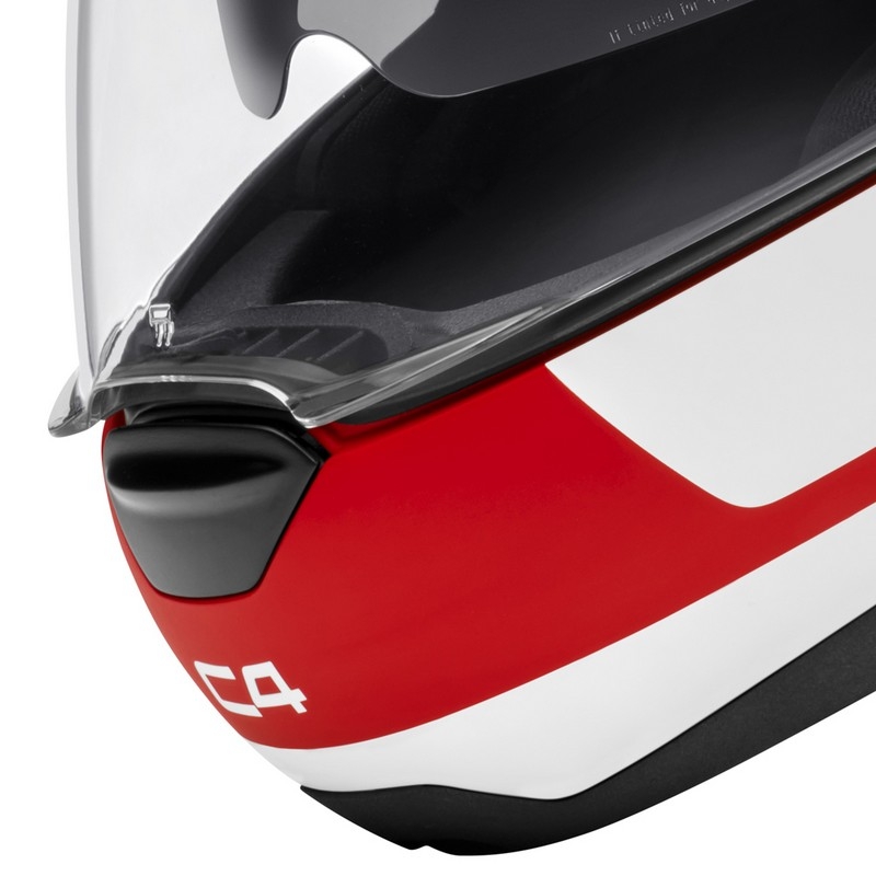 Schuberth C4 casca de motocicletă roșu și alb lichidare