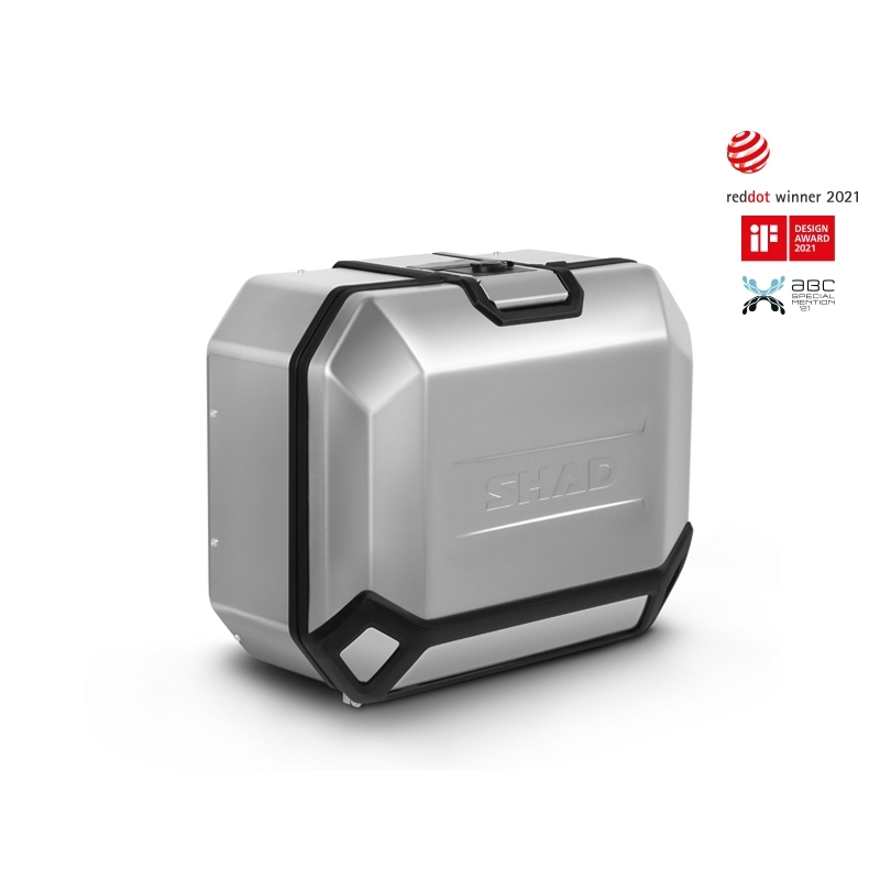 Set complet de cutii laterale de aluminiu, SHAD TERRA, 36L / 47L, incluzand kit de montaj SHAD TRIUMPH Tiger 900