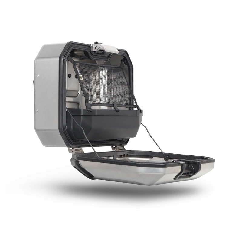 Set complet de cutii laterale de aluminiu, SHAD TERRA, 36L / 47L, incluzand kit de montaj SHAD TRIUMPH Tiger 900