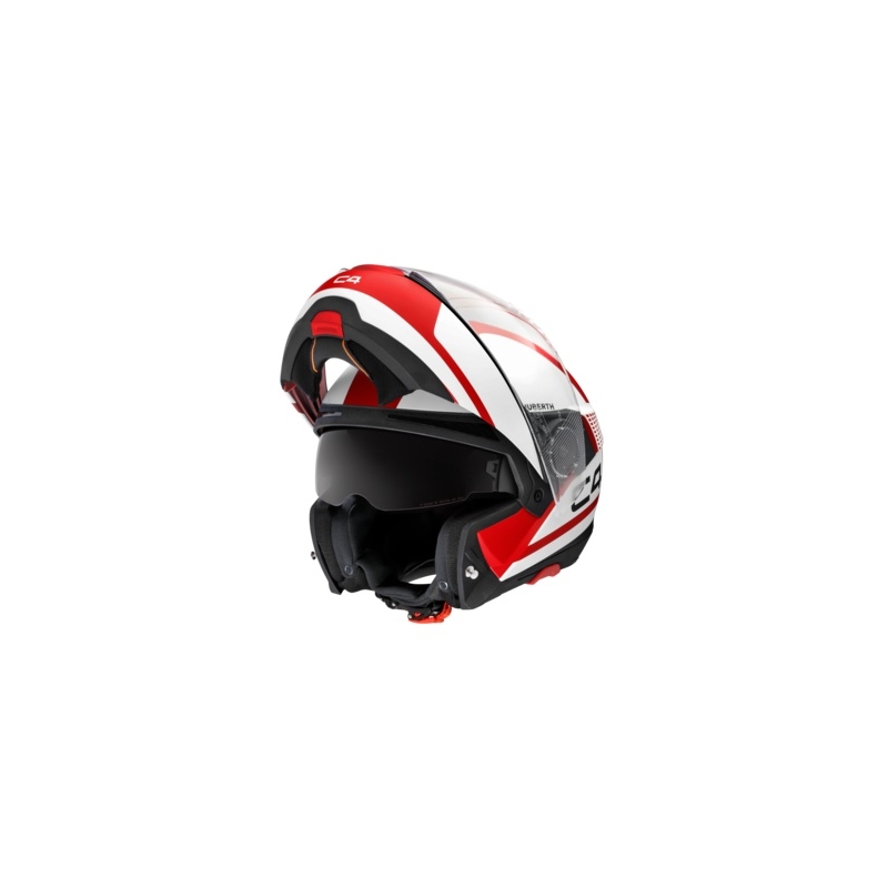 Schuberth C4 casca de motocicletă roșu și alb lichidare