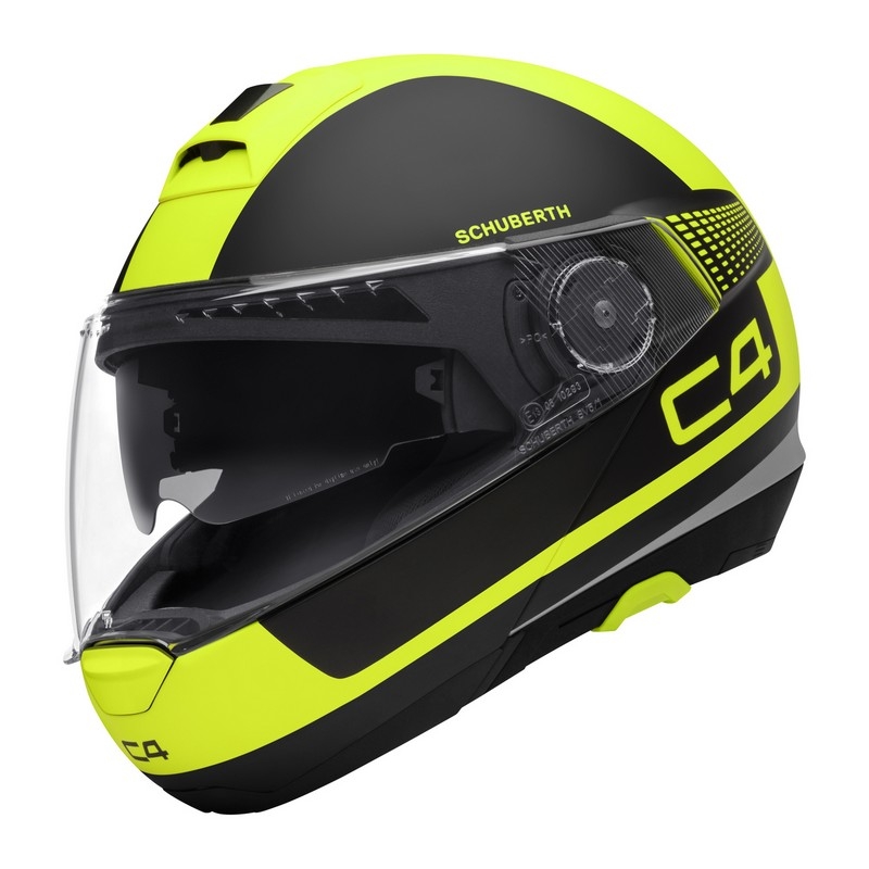 Schuberth C4 C4 negru-fluo galben tip-up casca de motocicletă lichidare