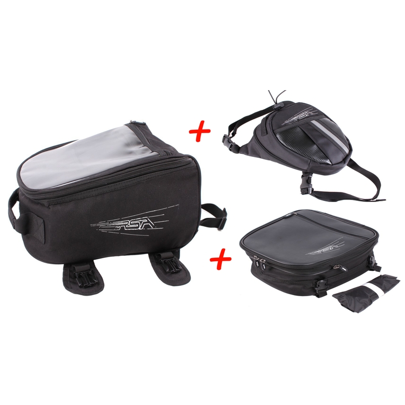 SET: RSA tankbag + husă de coapsă + geantă de șa