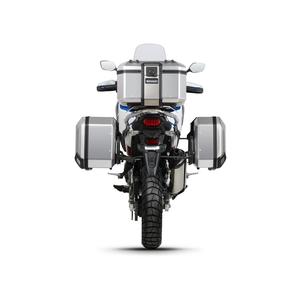Set complet de cutii aluminiu SHAD TERRA, 48L cutie centrala si 36L / 47L cutii laterale, incluzand set de montaj si placa SHAD HONDA CRF 1100 Africa Twin