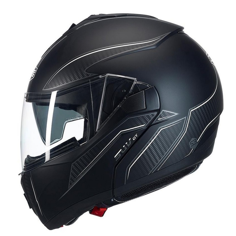 Cască de motocicletă CMS SUV GT ST negru și alb