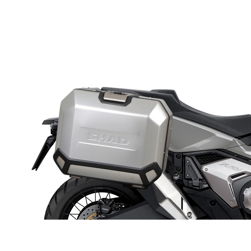 Set complet de 36L / 36L cutii laterale de aluminium SHAD TERRA, incluzand kit montaj SHAD HONDA X-ADV 750