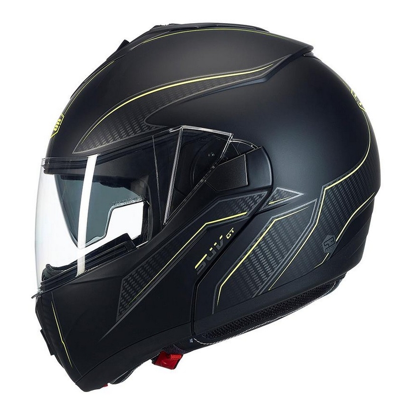 Cască de motociclist CMS SUV GT ST negru-galben-fluo