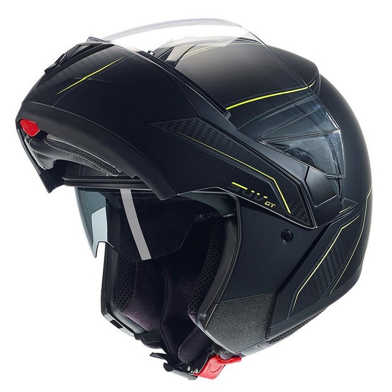 Cască de motociclist CMS SUV GT ST negru-galben-fluo