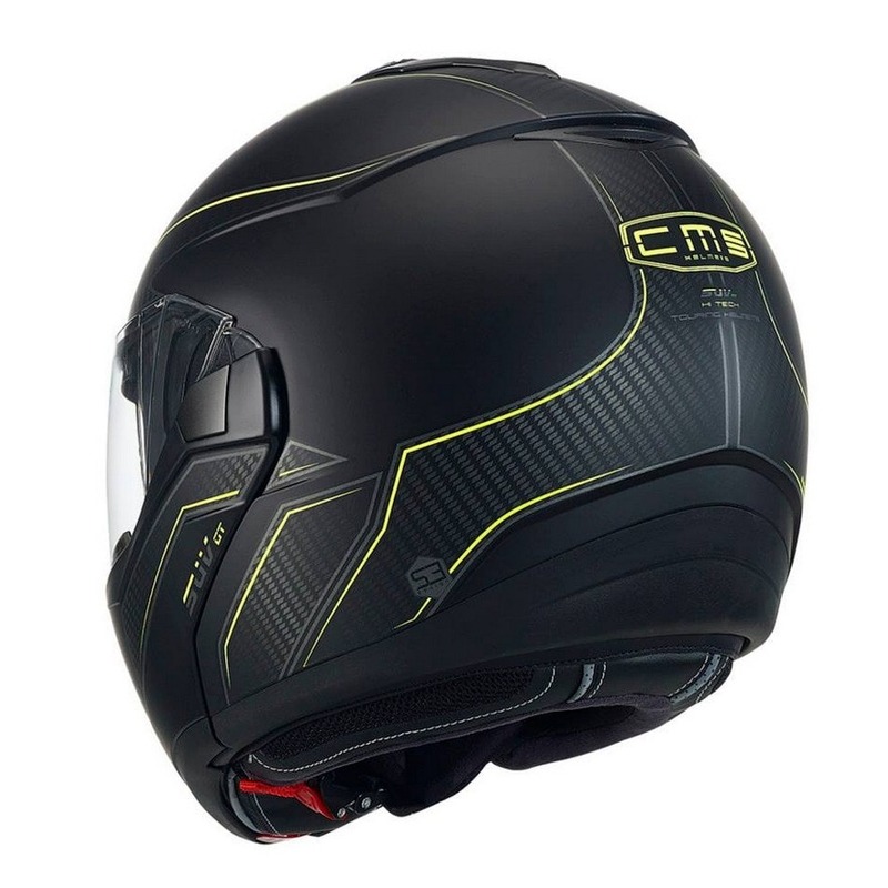 Cască de motociclist CMS SUV GT ST negru-galben-fluo