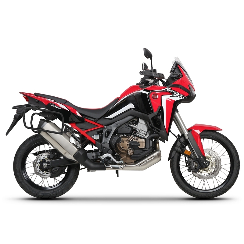 Set complet cutii aluminiu laterale, 36L / 47L SHAD TERRA NEGRU, include kit montare SHAD HONDA CRF 1100 Africa Twin