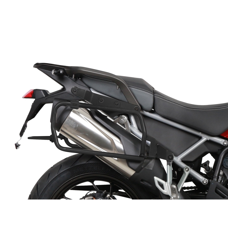 Set complet cutii aluminiu laterale, 36L / 47L SHAD TERRA NEGRU, include kit montare SHAD TRIUMPH Tiger 900