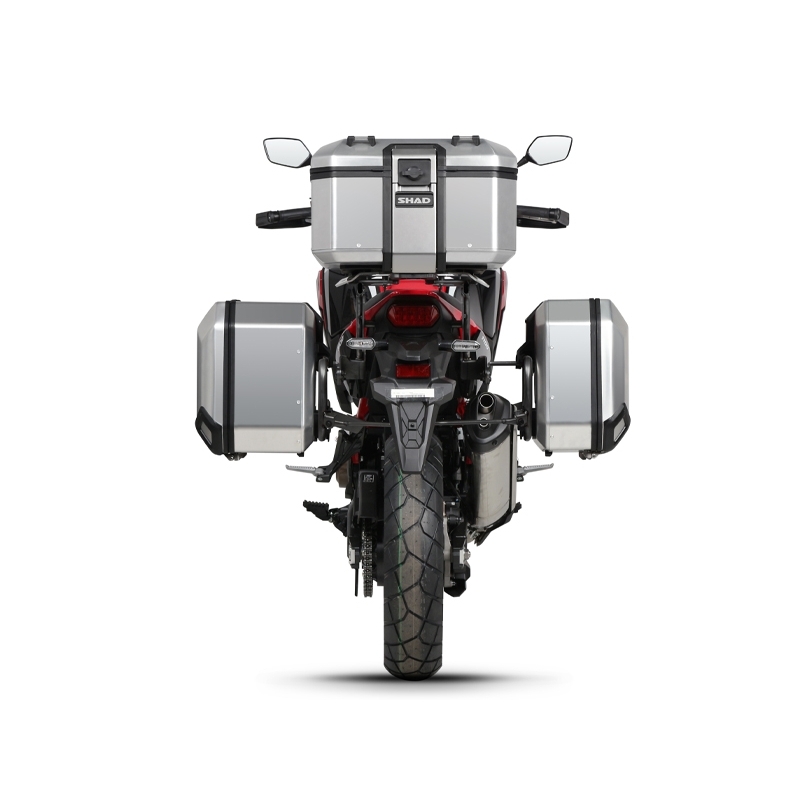 Set complet cutii aluminiu Shad Terra, 48L topcase   36L / 47L side cases,include placa si kit montare SHAD HONDA CRF 1100 Africa Twin