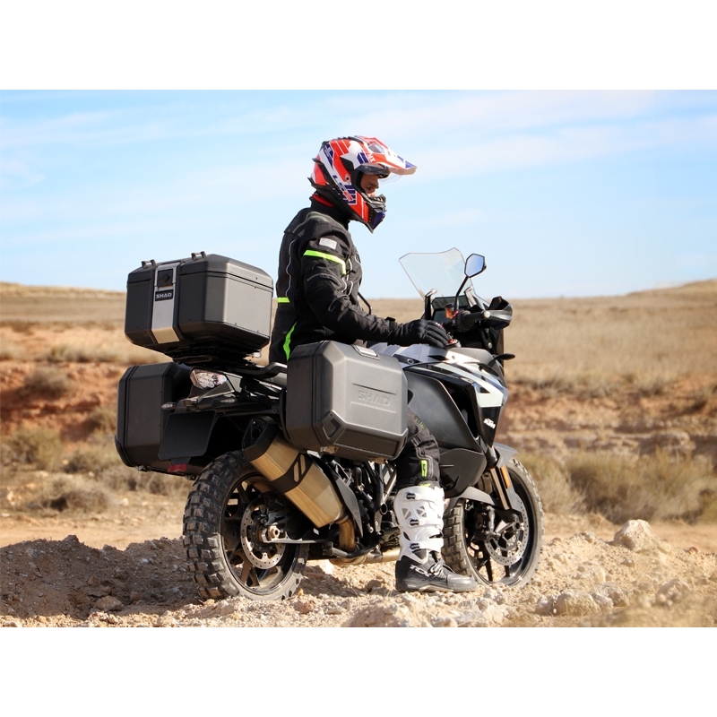 Set complet cutii aluminiu Shad Terra, 48L topcase   36L / 47L side cases,include placa si kit montare SHAD HONDA CRF 1100 Africa Twin