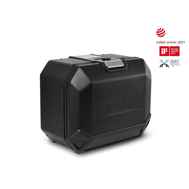Set complet cutii aluminiu Shad Terra, 48L topcase   36L / 47L side cases,include placa si kit montare SHAD MOTO GUZZI V 85 TT